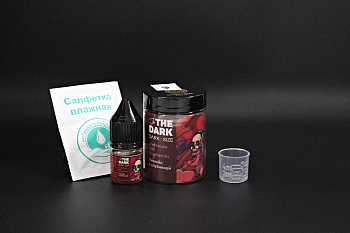 Ароматизатор DARK X SIZE In The Dark SHORT+ Чизкейк с клубникой (на 30мл)  + флакон 30мл